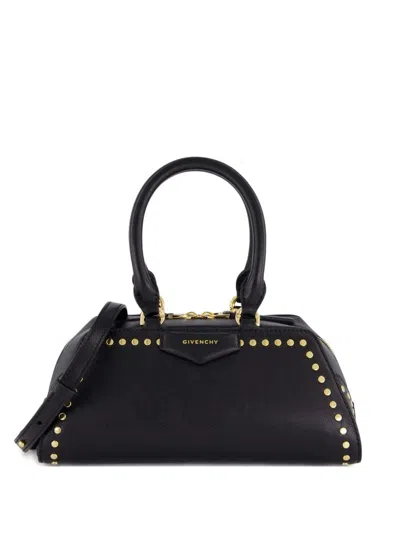 Givenchy Studded Crossbody Bag In Leather In Black