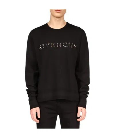 GIVENCHY GIVENCHY STUD LOGO DETAILED SWEATSHIRT