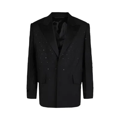 Pre-owned Givenchy Studded Single Breasted Blazer 'black' | Men's Size 46