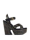 Givenchy Stud-embellished Platform Sandals In Black