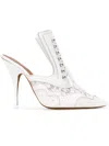 Givenchy Stylised Brogue Mules In White