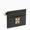 GIVENCHY STYLISH AND COMPACT 4G BLACK LEATHER CARD HOLDER FOR WOMEN