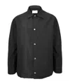 Givenchy Coach Jacket In Polyfaille Embroidered Paris In Black