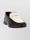 Givenchy Two-tone Leather And Canvas Label Loafers In Black