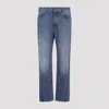 Givenchy Visible Stitching Flared Trousers In Blue