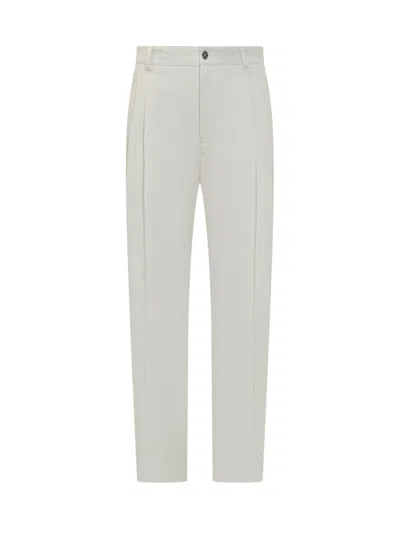 Givenchy Stylish Paint Trousers In Ivory