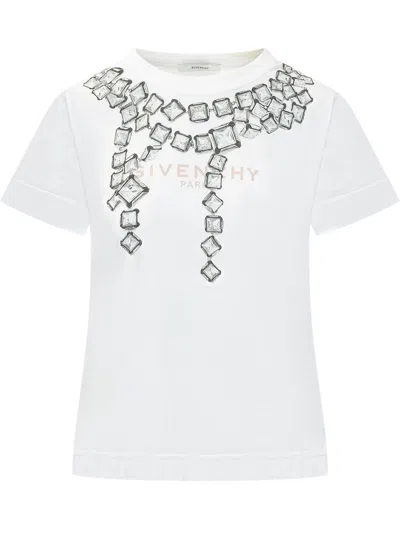 Givenchy Stylish T-shirt With Unique Stampaint Design In Multi