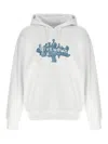 Givenchy Oversized Graphic Print Hoodie With Kangaroo Pocket In White