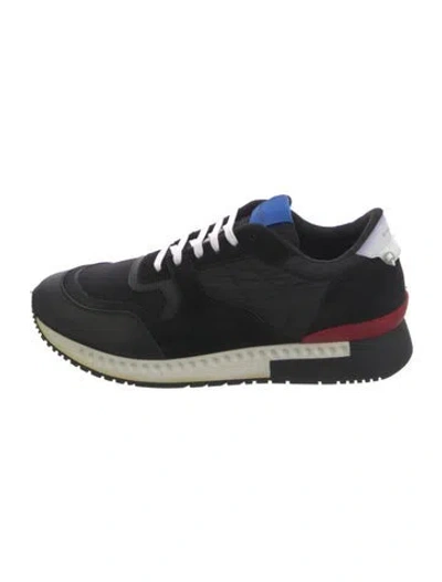 Pre-owned Givenchy Suede Athletic Sneakers In Black