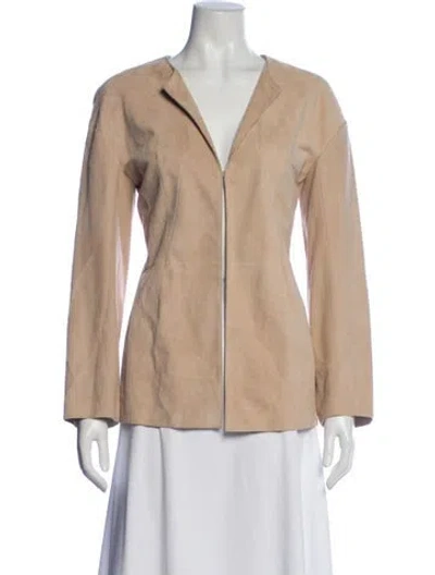 Pre-owned Givenchy Suede Blazer In Neutral