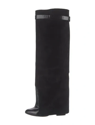 Pre-owned Givenchy Suede Boots In Black