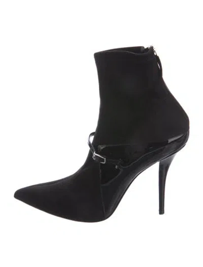 Pre-owned Givenchy Suede Boots In Black