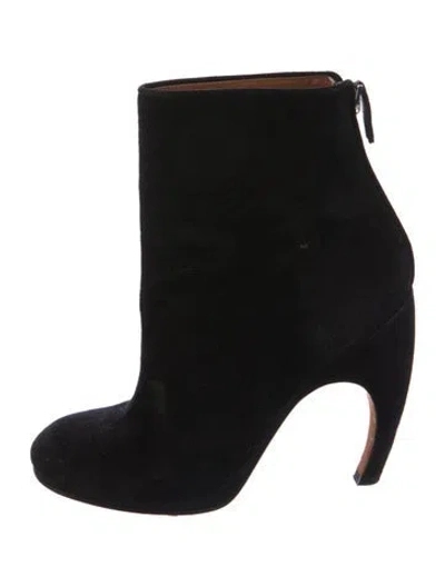 Pre-owned Givenchy Suede Boots In Black