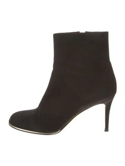 Pre-owned Givenchy Suede Boots In Black
