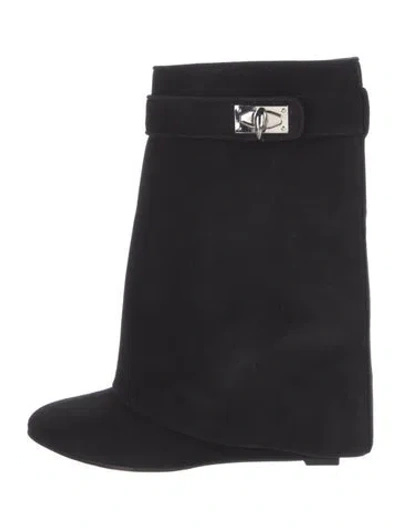 Pre-owned Givenchy Suede Boots In Black
