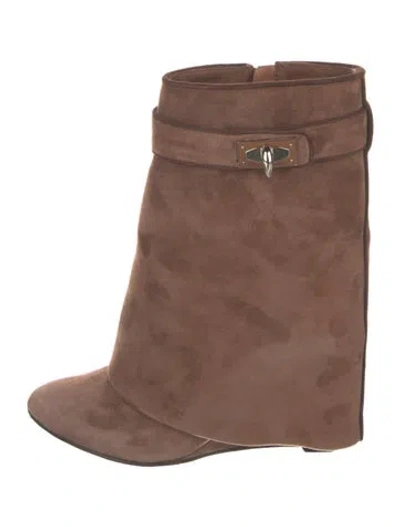 Pre-owned Givenchy Suede Boots In Brown