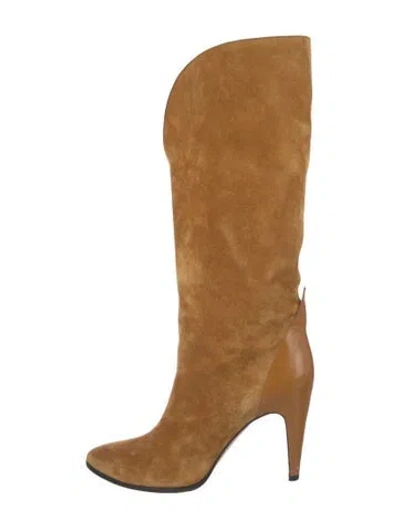 Pre-owned Givenchy Suede Boots In Brown