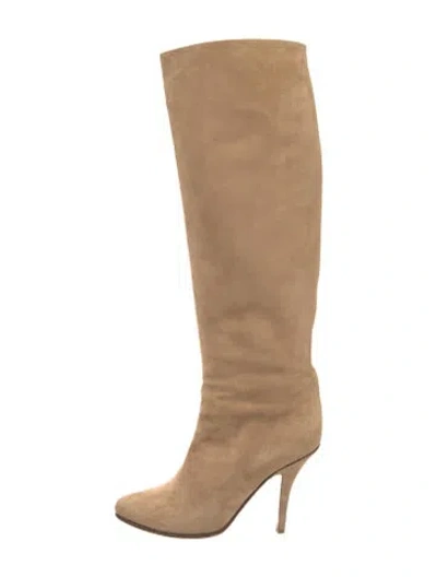 Pre-owned Givenchy Suede Boots In Brown