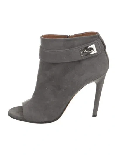 Pre-owned Givenchy Suede Boots In Gray