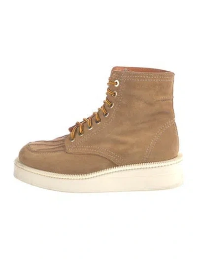 Pre-owned Givenchy Suede Boots In Neutrals