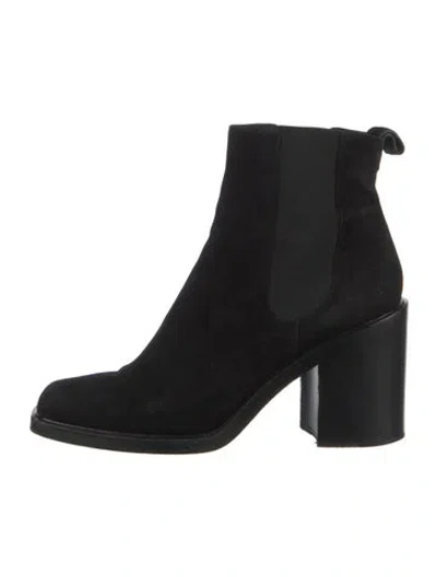 Pre-owned Givenchy Suede Chelsea Boots In Black