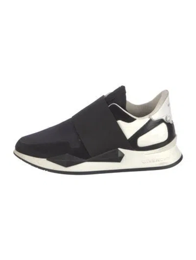 Pre-owned Givenchy Suede Colorblock Pattern Athletic Sneakers In Multi
