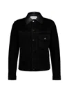 Givenchy Collared Long-sleeved Leather Jacket In Black