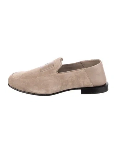 Pre-owned Givenchy Suede Loafers W/ Tags In Neutrals