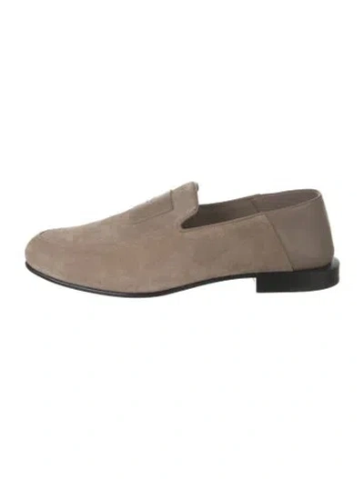 Pre-owned Givenchy Suede Loafers W/ Tags In Neutrals