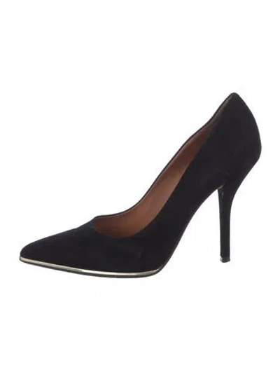 Pre-owned Givenchy Suede Pumps In Black
