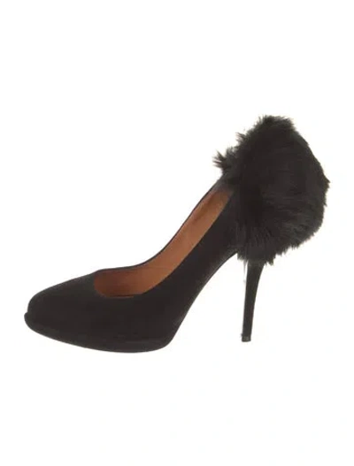 Pre-owned Givenchy Suede Pumps In Black