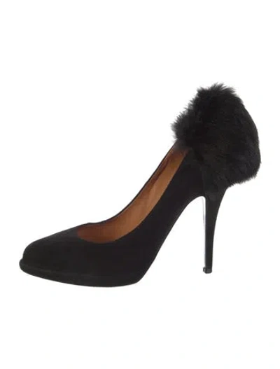 Pre-owned Givenchy Suede Pumps In Black