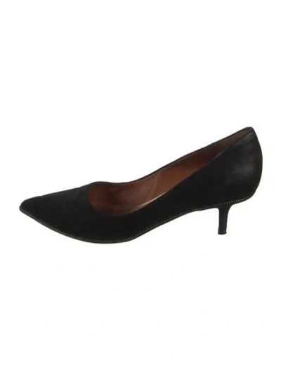 Pre-owned Givenchy Suede Pumps In Black