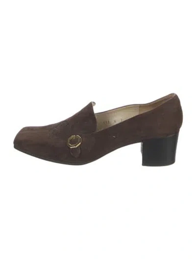 Pre-owned Givenchy Suede Pumps In Brown