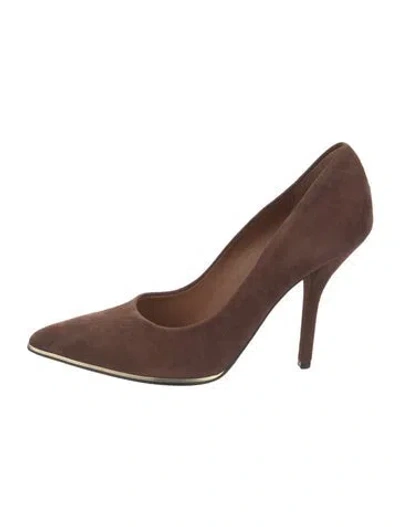 Pre-owned Givenchy Suede Pumps In Brown