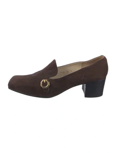 Pre-owned Givenchy Suede Pumps In Brown