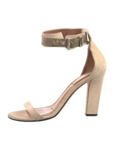 Pre-owned Givenchy Suede Sandals In Brown