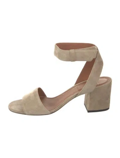 Pre-owned Givenchy Suede Sandals In Neutral