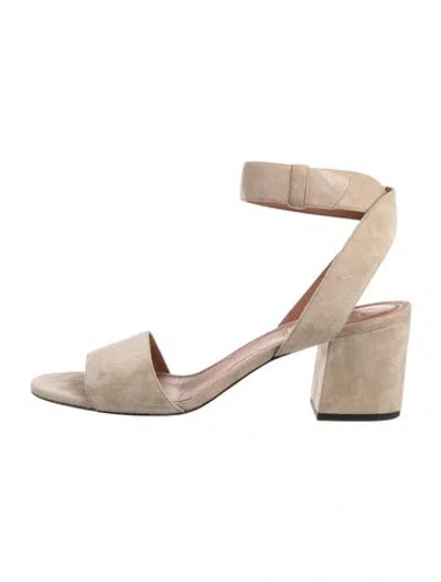 Pre-owned Givenchy Suede Sandals In Neutral