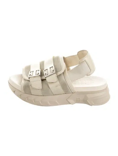 Pre-owned Givenchy Suede Sandals In Neutral