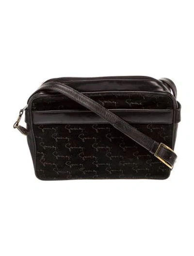 Pre-owned Givenchy Suede Shoulder Bag In Black