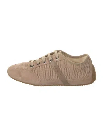 Pre-owned Givenchy Suede Sneakers In Neutral