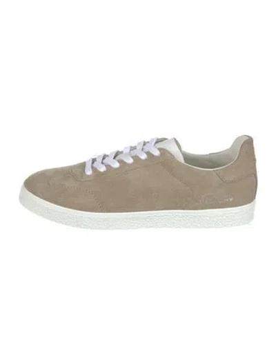 Pre-owned Givenchy Suede Sneakers In White