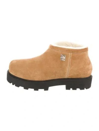 Pre-owned Givenchy Suede Snow Boots In Neutral