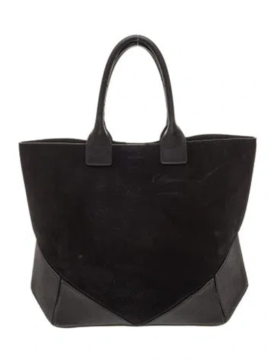 Pre-owned Givenchy Suede Tote In Black