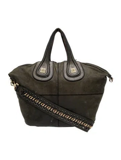 Pre-owned Givenchy Suede Tote In Gray