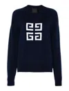 Givenchy 4g Sweater In Cashmere In Blue