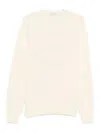 Givenchy Mens Ecru Brand-embroidery Crewneck Cotton Jumper In Neutral