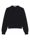 Givenchy Ribbed Crewneck Sweater Long Sleeves In Black