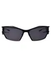 Givenchy Sunglasses Gv40066 U 01 A In 01a Shiny Black / Smoke